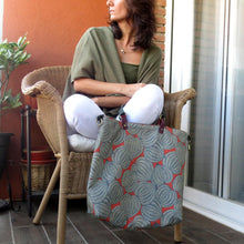Cargar imagen en el visor de la galería, Bolso mujer tela reversible grande Bruna y Olvido