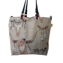 Cargar imagen en el visor de la galería, bolso tela reversible artesanal Bruna y Olvido